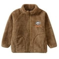 thumbnail image 1 of Fleece Jacket for Boys Zip Up Long Sleeve Fuzzy Jacket Girls Jacket 5-6 Years, 1 of 2
