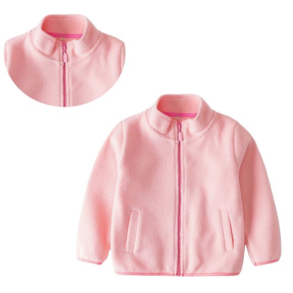 Jacket for Girls Winter Coat Zipper Lightweight Long Sleeve Thick Warm Outerwear 4-5 Years Winter Coat Girls