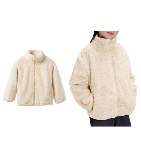 Jackets for Girls Winter Coat Zipper Lightweight Long Sleeve Thick Warm Outerwear 1-2 Years Boys Winter Clothes