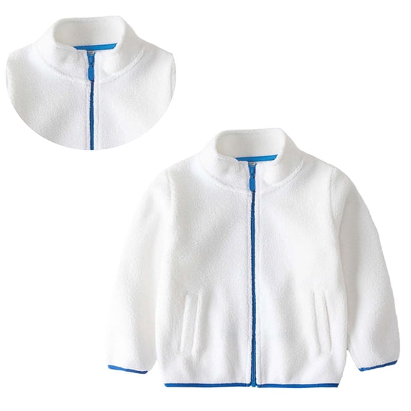 Jackets for Girls Winter Coat Zipper Long Sleeve Thick Warm Outerwear Jackets for Kids Girls 4-5 Years