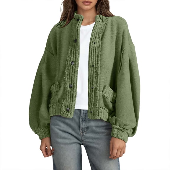 Jackets for Women Button Down Solid Color Streetwear Outerwear Jackets Open Front Long Sleeve Warm Casual Cozy Fuzzy Womens Coats