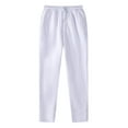 thumbnail image 1 of Fleece Jogger Sweatpant for Mens Athletic Lounge Tapered Joggers Pants Lace-Up Elastic Waist High Waisted Trouser with Pockets Beach Gym Workout Running Casual Pants with Pockets, 1 of 5