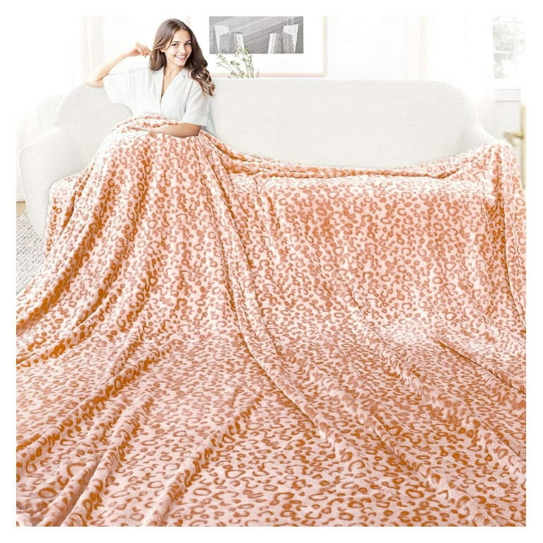 Fleece King Blanket for Couch Bed Soft Fuzzy Large Blanket King Size Cozy Plush Bed Throw Blanket 90 108 Decorative Coral Blanket for Bedroom Walmart