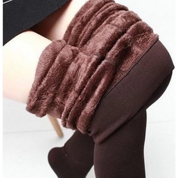 Fleece Leggings Winter Warm Thick High Stretch Plus Velvet Skinny Fitness Woman Pants Suitable Weight 45-75kg