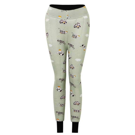 Leggings for Women Velvet Lamb Wool Thermal Pants Seamless Line Tight Warm Trousers