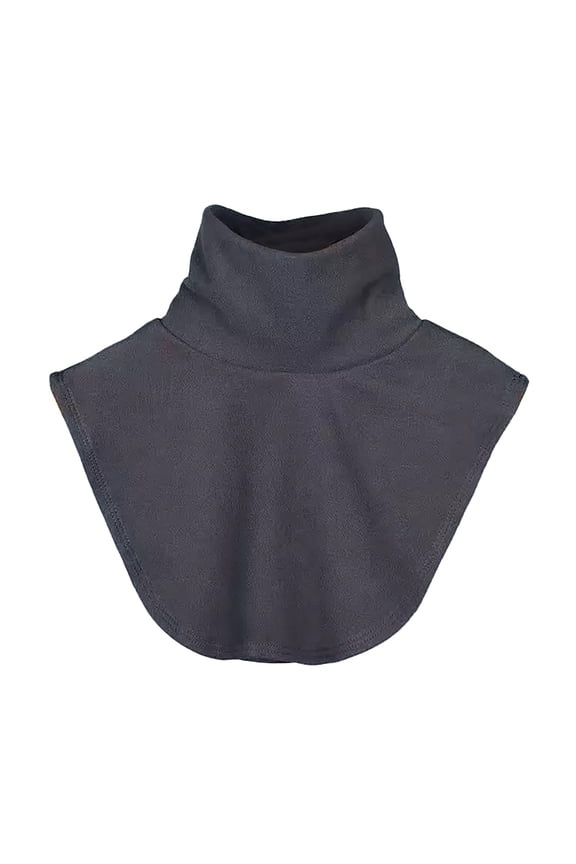 Fleece Lined Detachable Collar, Thickened Warm Faux Turtle Neck Collar for Women and Men, Stretchy Knit Winter Layering Accessory, Cold Weather Neck Warmer for Seasonal Fashion