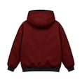 thumbnail image 1 of Fleece Lined Hooded Windbreaker for Women, Fall Winter Waterproof Long Sleeve Outdoor Hiking Fashion Jackets, S-XXL, 1 of 7