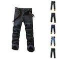 thumbnail image 1 of Lined Jeans Men 2026 Fall Winter Thick Straight Leg Business Casual Denim Pants Jean Pants Trousers with Pockets, 1 of 5