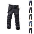 thumbnail image 1 of Lined Jeans Men 2026 Fall Winter Warm Straight Leg Business Casual Denim Pants Jean Pants with Pockets Trousers, 1 of 5