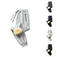 thumbnail image 1 of Lined Jogger Sweatpants for Men 2025 Winter Drawstring Elastic Waist Relaxed Fit Wide Leg Thermal Pants with Pockets, 1 of 1