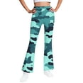 thumbnail image 1 of Fleece Lined Leggings Girls 14-16 Winter Warm Camo Flared Pants High Waisted Bell Bottom Thermal Pants, 15 Y, 1 of 6