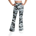 thumbnail image 1 of Fleece Lined Leggings Girls 14-16 Winter Warm Camo Flared Pants High Waisted Bell Bottom Thermal Pants, 9 Y, 1 of 6