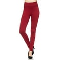 thumbnail image 1 of Fleece Lined Leggings - Plus Size - 1XL 2XL 3XL Burgundy One Size Plus, 1 of 1