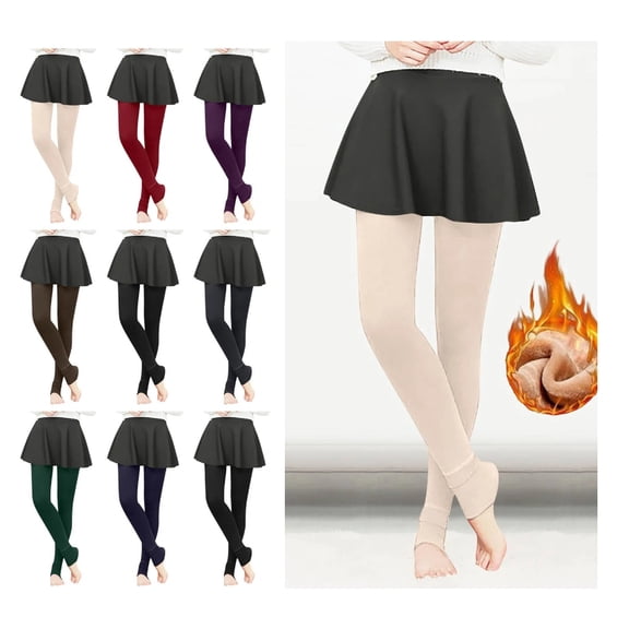 Fleece Lined Leggings Women Fall Winter Thermal Warm Elastic High Waisted Tummy Control Workout Yoga Pants Complexion Free