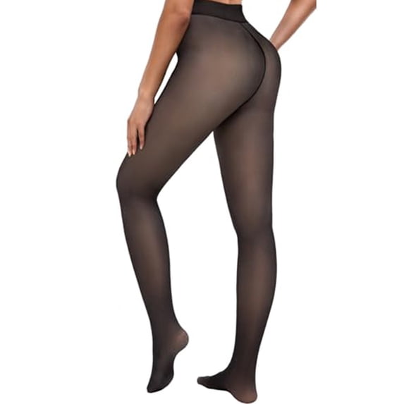 Fleece Lined Leggings Women, Magic Fleece Lined Leggings, Compression Band & One Seam Option, Shaping Warm