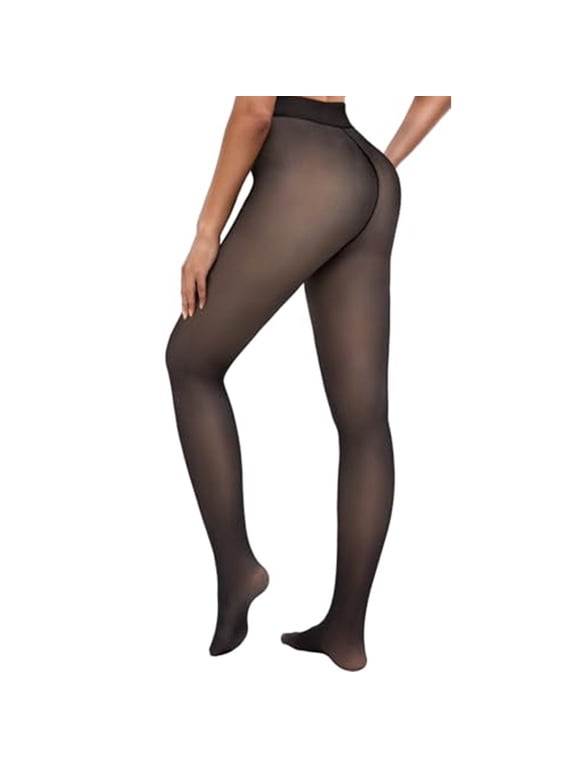 Fleece Lined Leggings Women, Magic Fleece Lined Leggings, Compression Band & One Seam Option, Shaping Warm