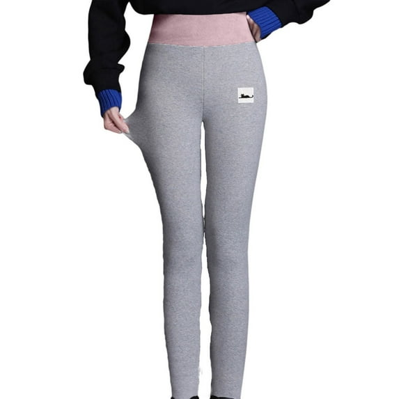 Fleece Lined Leggings Women Plus Size, Fleece Lined Winter Warm Leggings for Women Stretchy Slim Thick Thermal Tights