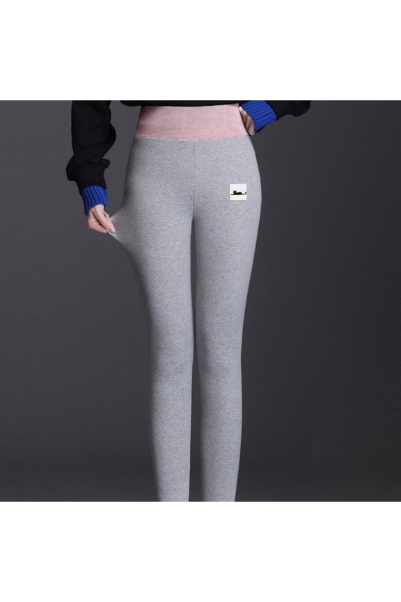 Fleece Lined Leggings Women Plus Size, Fleece Lined Winter Warm Leggings for Women Stretchy Slim Thick Thermal Tights