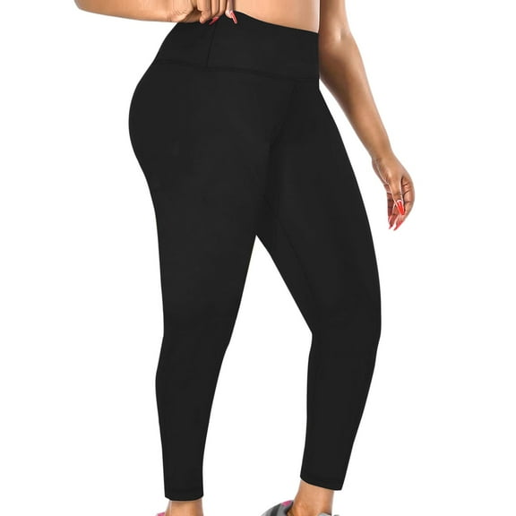 Fleece Lined Leggings Women, Prolriy Women's Winter Thick Santa High Waist Thick Warm Belly Leggings Plush Stocking Leggings Womens Pants Black XXXXXL