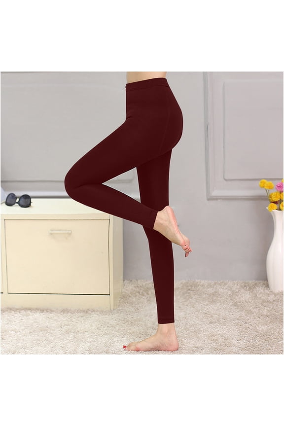 Fleece Lined Leggings Women,Thermal Leggings For Women,Winter Warm Stretchy Yoga Workout Trousers Pants