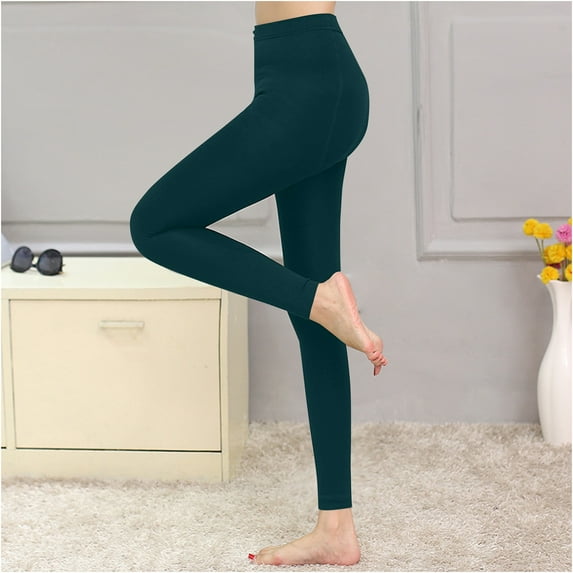 Fleece Lined Leggings Women,Thermal Leggings For Women,Winter Warm Stretchy Yoga Workout Trousers Pants