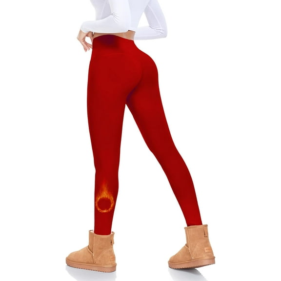 Fleece Lined Leggings Women Tummy Control High Waisted Workout Winter Warm Soft Yoga Pants