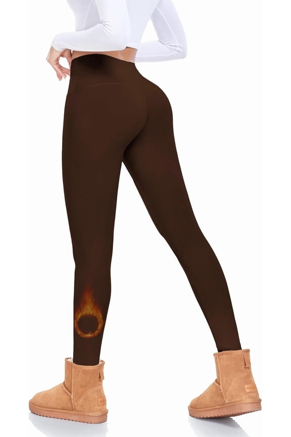 Fleece Lined Leggings Women Tummy Control High Waisted Workout Winter Warm Soft Yoga Pants