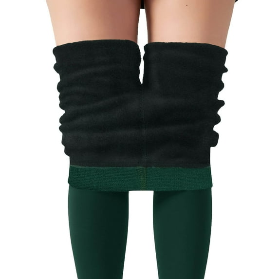 Fleece Lined Leggings Women Womens Thermals Top and Bottom Set Cold Weather Winter Warm Thick Tights Thermal Long for Men Bottoms Thermal Velvet Pants Control Soft Stretchy