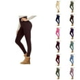 thumbnail image 1 of Lined Leggings for Women 2025 Winter High Waisted Tummy Control Thermal Warm Tights Running Yoga Pants, 1 of 4