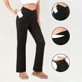 thumbnail image 1 of Fleece Lined Leggings for Women High Waisted Lightweight Thermal Winter Warm Yoga Pants with Pockets New Casual Pants for Women Loose Fitted Black S, 1 of 8