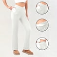 thumbnail image 1 of Fleece Lined Leggings for Women High Waisted Lightweight Thermal Winter Warm Yoga Pants with Pockets New Womens Lounge Pants with Pockets White XL, 1 of 6