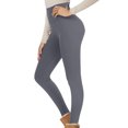 thumbnail image 1 of Fleece Lined Leggings for Women Thermal High Waisted Tummy Control Seamless Workout Yoga Pants Dark Gray S, 1 of 3