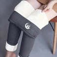 thumbnail image 1 of Fleece Lined Leggings for Women Tummy Control Thick Thermal High Waisted Tights Soft Cozy Yoga Pant Winter Gym Workout Black Leggings, 1 of 9