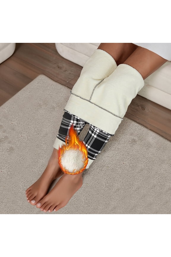 Fleece Lined Leggings for Womens Warm Winter Plaid Yoga Pants Comfy Soft Athletic Workout Thermal Tights New Baggy Cargo Pants Women Gray XL