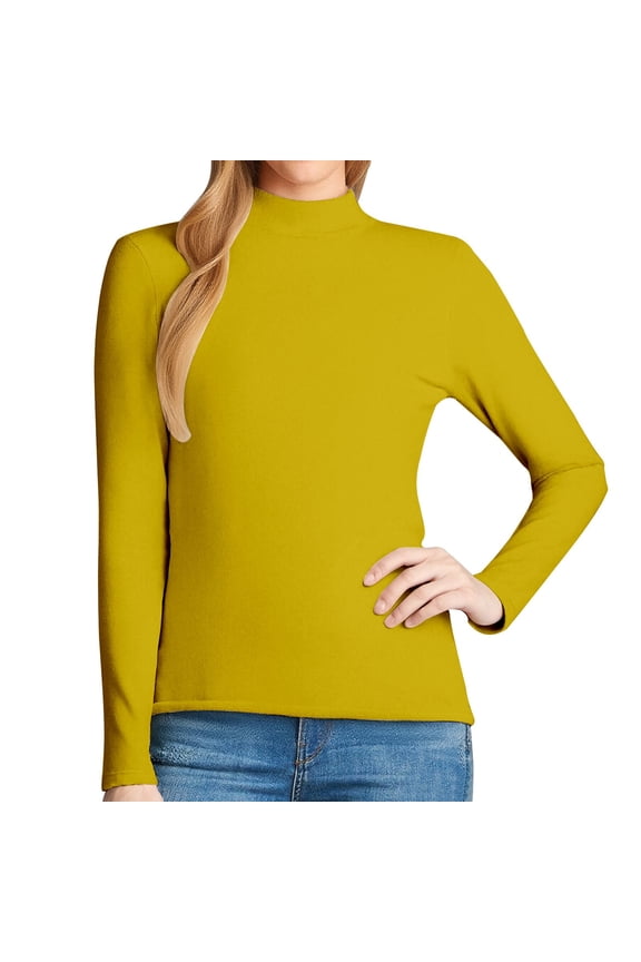 Fleece Lined Shirt Women Ski Base Layer Turtleneck Thermal Underwear Top Warm Long Sleeve Winter Cold Weather