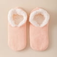 thumbnail image 1 of Fleece Lined Slipper Socks Cozy Winter Warm Fuzzy Socks Non Slip Indoor House Slippers Thick Thermal Bootie Slippers for Women and Girls, 1 of 5