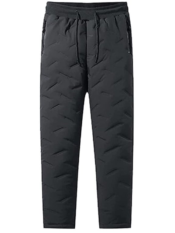 Fleece Lined Sweatpants Women Men Winter Sweatpants