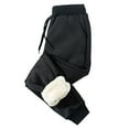 thumbnail image 1 of Fleece Lined Sweatpants for Men Winter Warm Joggers with Zipper Pockets Heavyweight Thermal Pants, 1 of 4