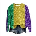 Fleece Lined Sweatshirt for Women 2025 New Orleans Carnival Outfit