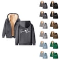 thumbnail image 1 of Lined Thick Hoodies for Women 2025 Winter Long Sleeve Chrysanthemum Graphic Hooded Sweatshirt Pullover Tops, 1 of 4