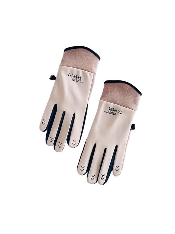 Fleece Lined Thick Warm Touch Screen Thermal Gloves Windproof Insulated Outdoor Sports Gear for Driving Cycling Skiing Home Decor Accent