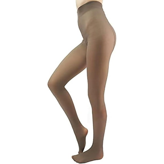 Fleece Lined Tights Sheer Women - Fake Translucent Warm Pantyhose Leggings Sheer Thick Tights for Winter