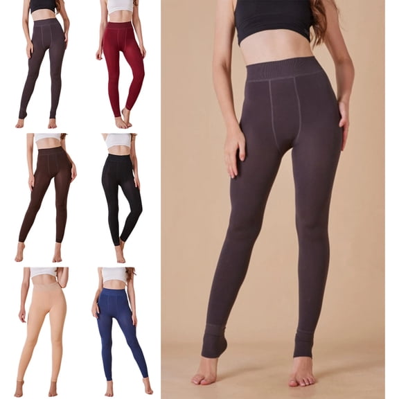 Fleece Lined Tights Sheer Women - Warm Pantyhose Leggings Sheer Thick Tights for Winter Gray Free