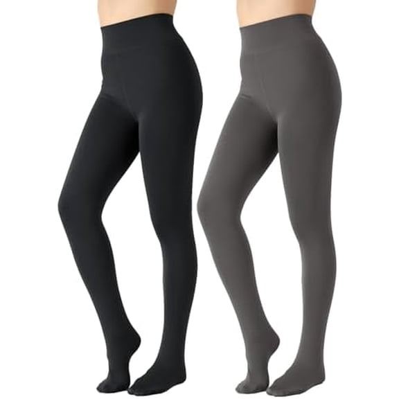 Fleece Lined Tights Women Winter Warm Thick Tights Thermal Velvet Pants Tummy Control Soft Stretchy