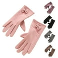 thumbnail image 1 of Fleece Lined Winter Gloves for Women Touchscreen Compatible Warm Cold Weather Accessory, 1 of 4