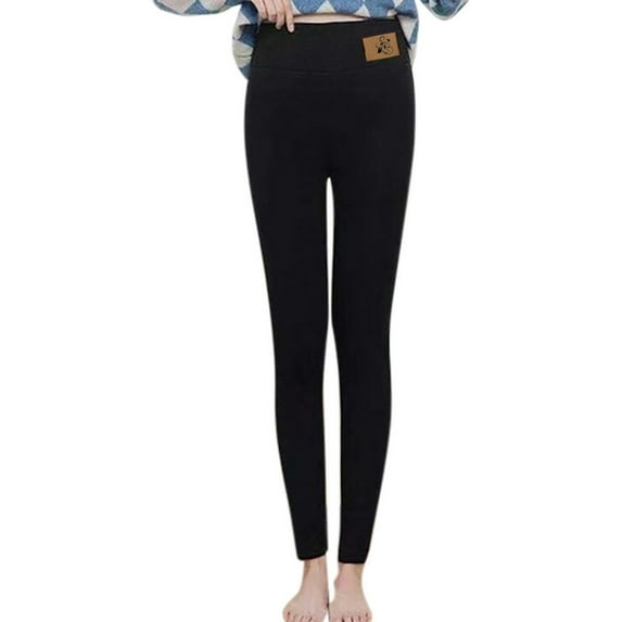 Fleece Lined Winter Leggings for Women High Waisted Soft Stretchy Warm Slim Tights Thick Thermal Velvet Pants