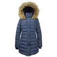thumbnail image 1 of Fleece Lined Winter Puffer Coat for Women Warm Quilted Winter Jacket with Removable Faux Fur Hood, 1 of 3