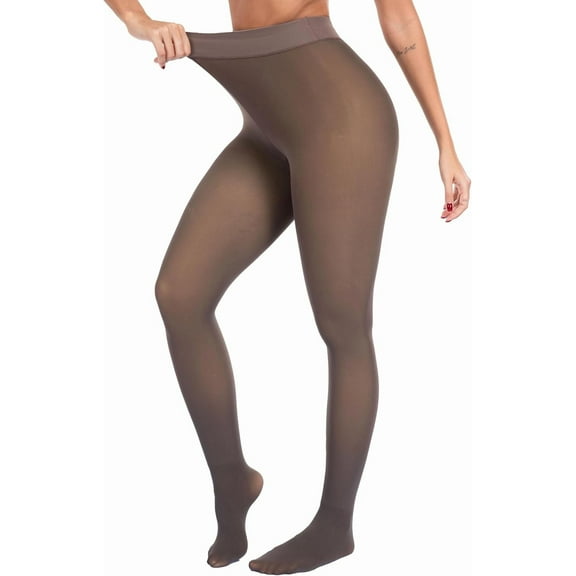Fleece Lined Winter Tights Women - Thermal Warm Opaque Pantyhose Thick Sheer Leggings