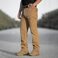 thumbnail image 1 of Fleece Lined Work Pants for Men Waterproof Tactical Pants Winter Warm Ripstop Cargo Pants with Pockets Ski PantKhaki S, 1 of 8