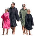 thumbnail image 1 of Fleece Lining Swim Parka for Adult Kids, Waterproof Windproof Versatile Swim Jacket Coat for Men Women, Changing Poncho Robes for Adult, Kids and Youth for Swimming, Surfing, 1 of 9